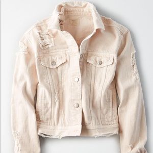 Distressed American Eagle jean jacket